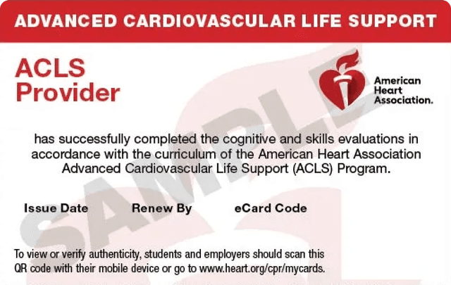 ACLS Card